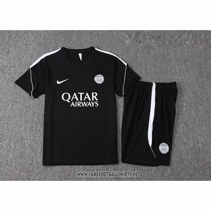 Tracksuit Paris Saint-Germain Short Sleeve 2026-2027 Black - Shorts